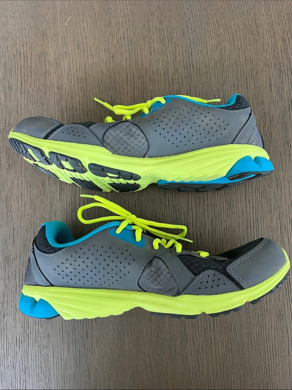 Under Armour Women’s Gray Running Shoes with Neon Yellow Accents